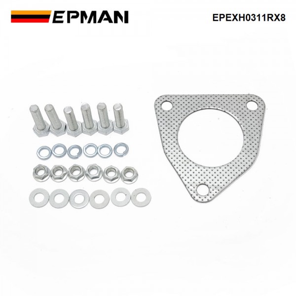 EPMAN Stainless Steel Rx8 Exhaust Midpipe Down Pipe For Mazda RX8 20032012 EPEXH0311RX8